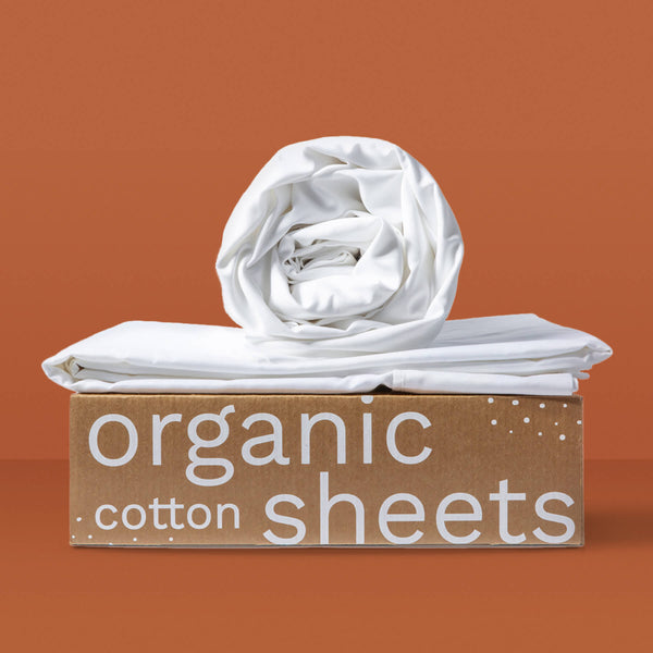 Organic Cotton Sateen Sheets (No Script)